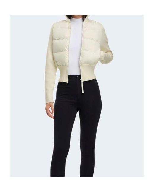 Canada Goose White Zip-Up Hybridge Jacket