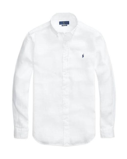 Polo Ralph Lauren White Long Sleeve Shirt for men