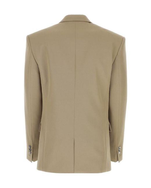 Balmain Natural Buttoned Tailored Blazer for men