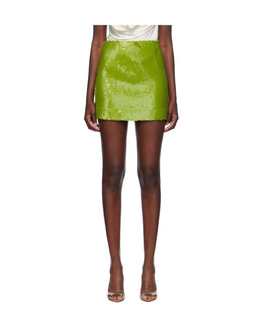 16Arlington Green Este Sequin-Design Mini Skirt