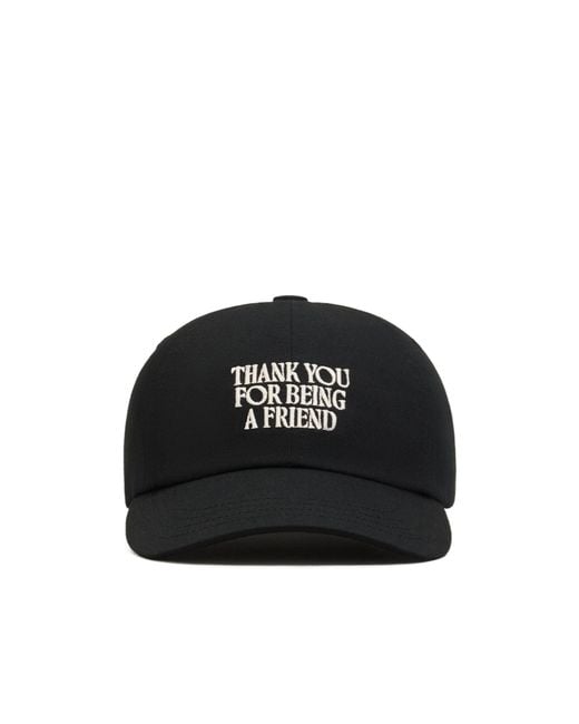 AMI Black Ami Friend Embroidered Baseball Cap for men