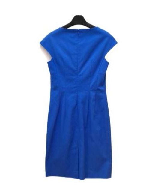 Weekend by Maxmara Blue Round Neck Dress