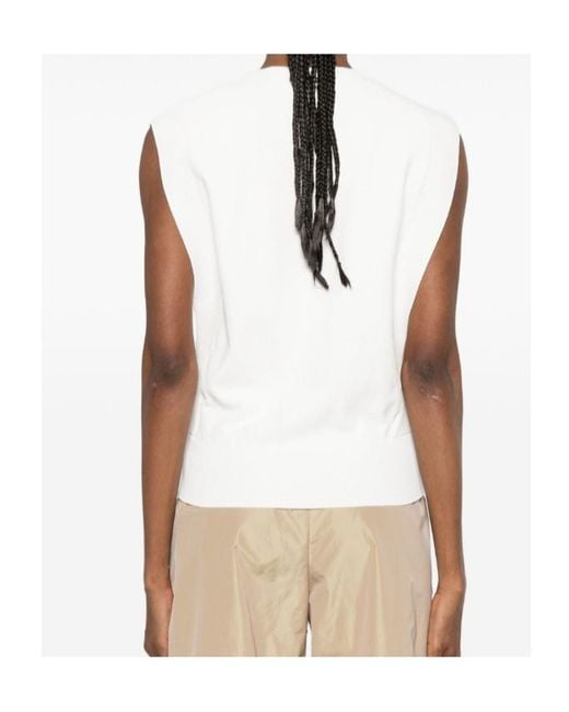 Herno White Round-Neck Vest