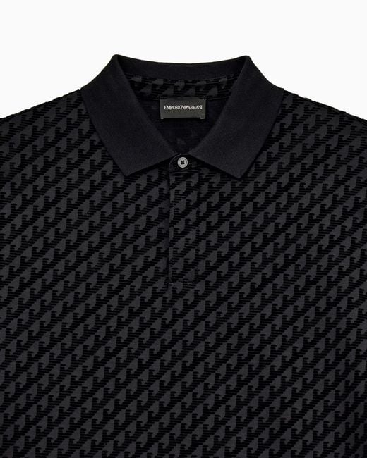 Emporio Armani Black Polo Shirt for men