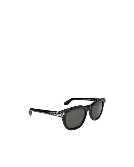 Chrome Hearts White Geometric Sunglasses for men
