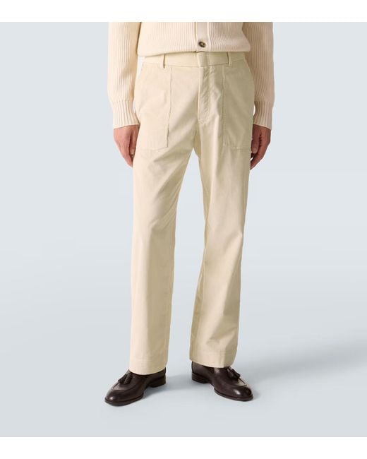 Brioni Natural Straight Pants for men