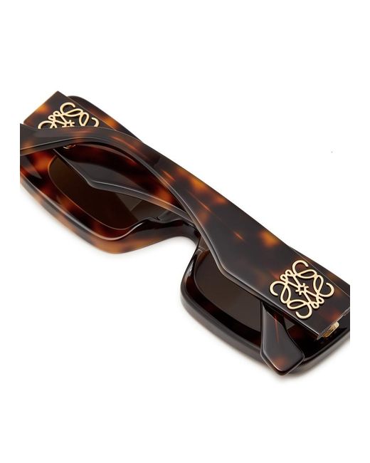 Loewe Blue Rectangle-Frame Sunglasses