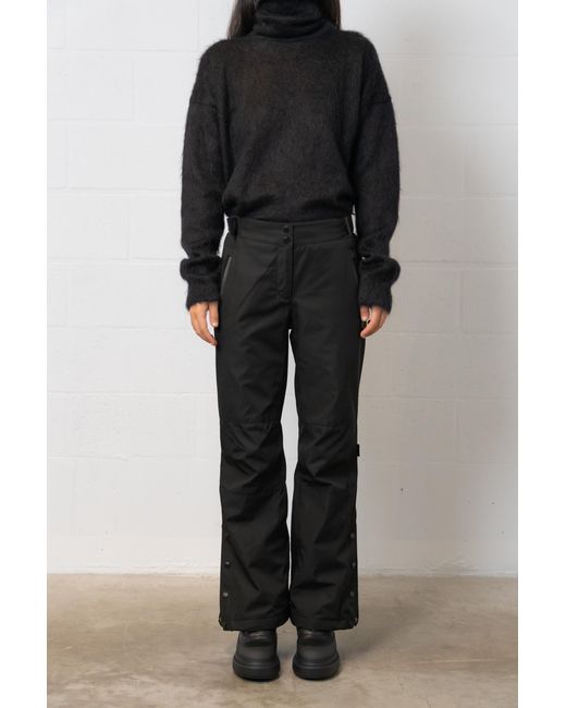 Yves Salomon Blue Button Open And Close Casual Pants