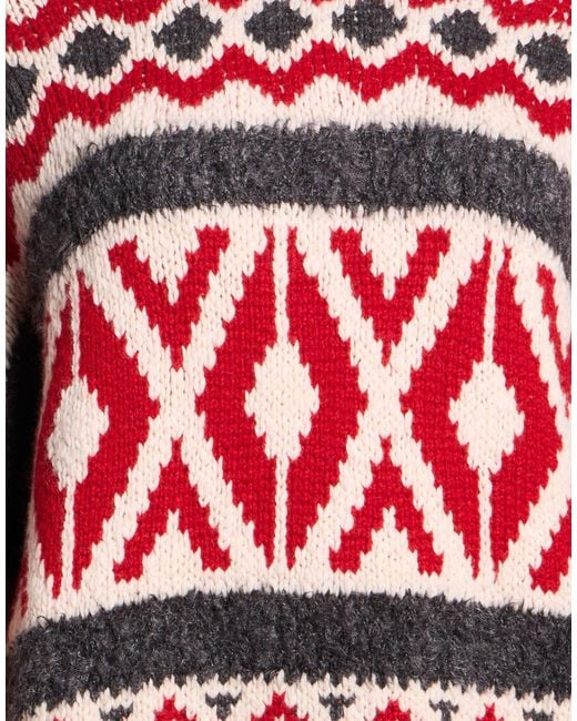 Brunello Cucinelli Red Turtleneck Cashmere