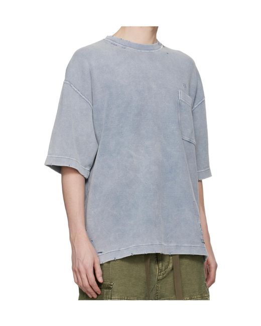 Maison Mihara Yasuhiro Gray Short-Sleeved T-Shirt for men