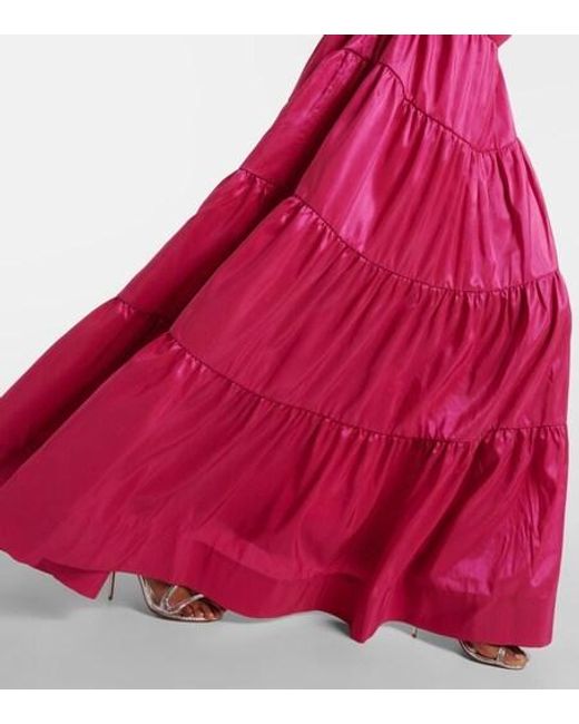 Rebecca Vallance Pink Niarah Puff-Sleeve Gown