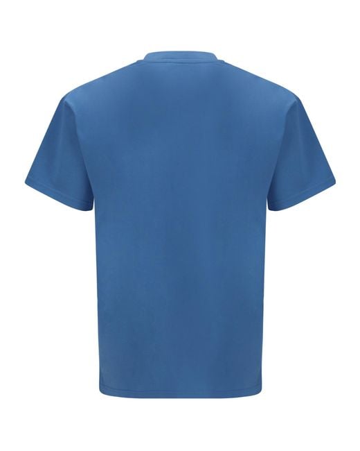 Givenchy Blue Logo Patch Crewneck T-Shirt for men