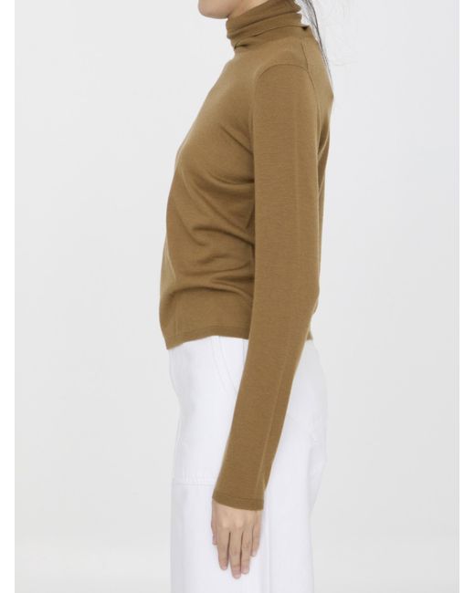 Max Mara Natural Veloce Turtleneck Long-Sleeved Jumper