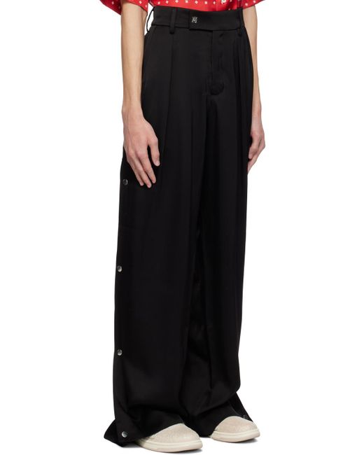 Amiri Black Straight-Leg Trousers for men