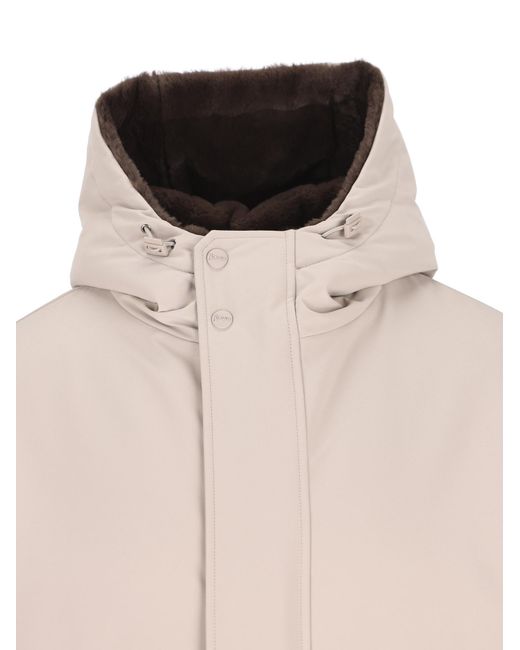 Herno Natural Long-Sleeved Coat for men