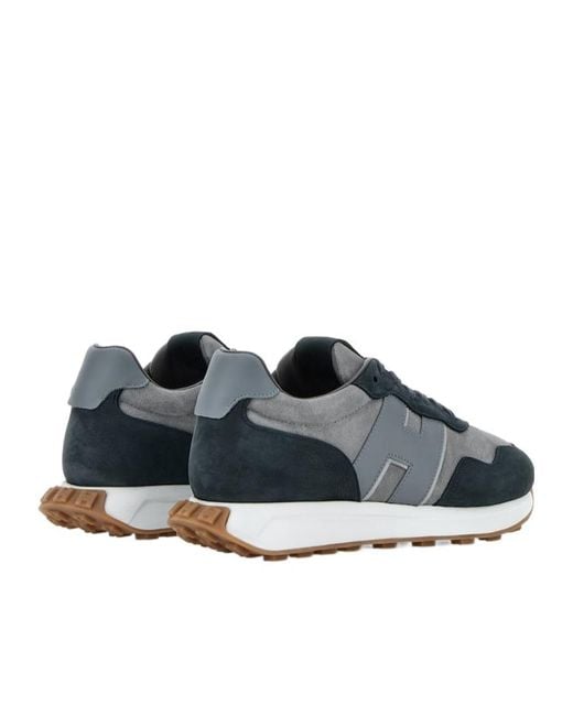 Hogan Blue H601 Lace-Up Sneakers for men