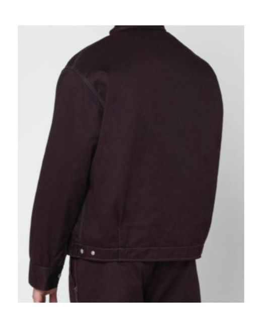 Needles Blue Zipped Logo Patch Jacket for men