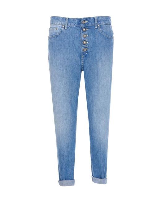 Dondup Blue Koons Cropped Jeans