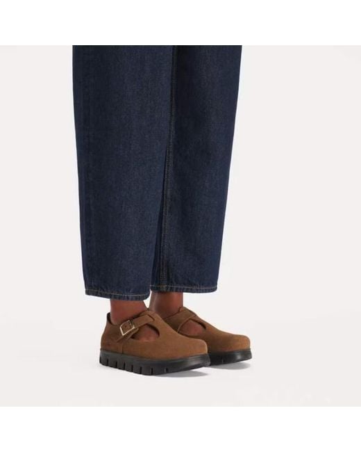 Birkenstock Brown Paris Chunky Mary Jane Sandals