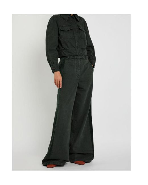Dries Van Noten Green Vistam Denim Jacket