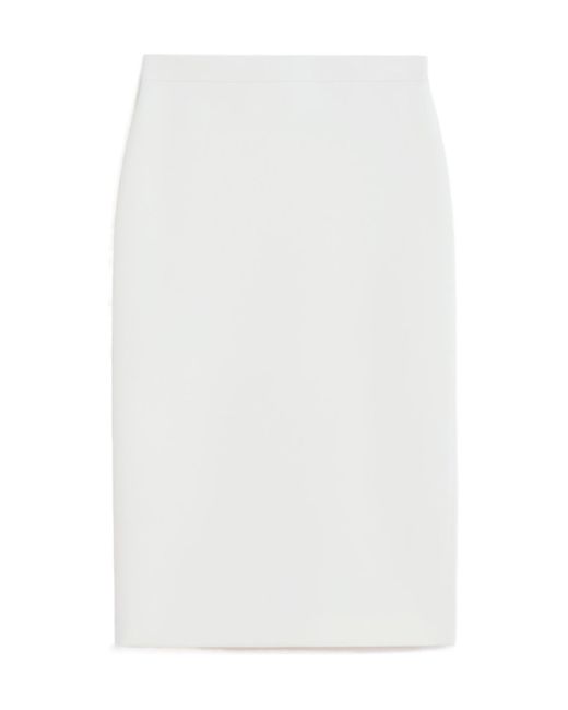 Max Mara White Pencil Skirt