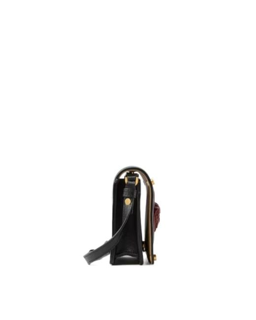 Versace Black Medusa Plaque Leather Mini Bag