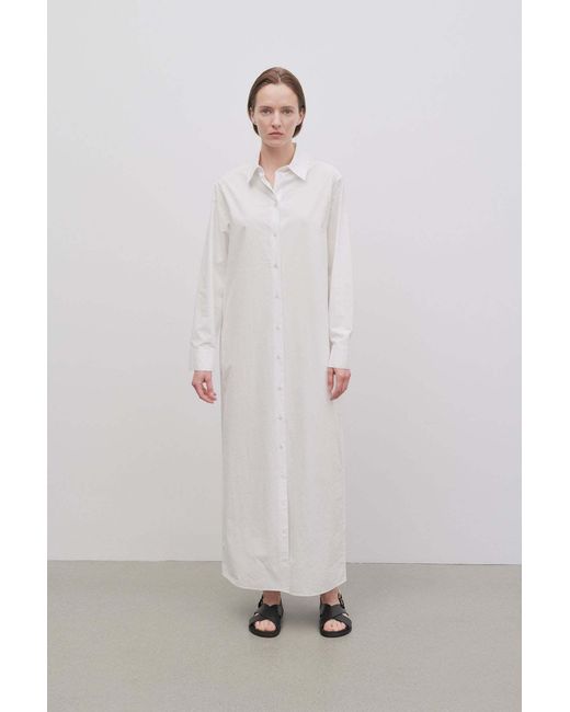 The Row White Izumi Cotton Dress