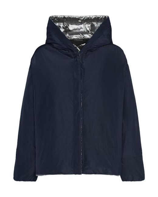 Max Mara Gray Long-Sleeved Double-Sided Down Jacket