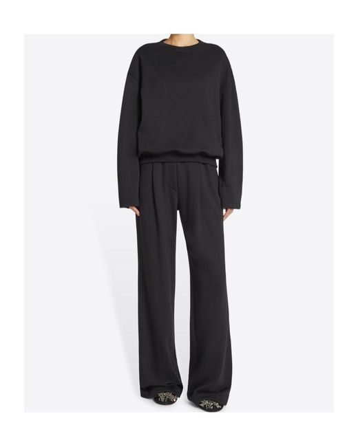 Dries Van Noten Black Straight Sweatpants
