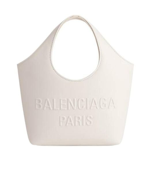 Balenciaga White Mary Kate Xs Tote Bag