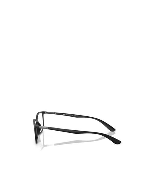 Ray-Ban White Square Frame Glasses for men