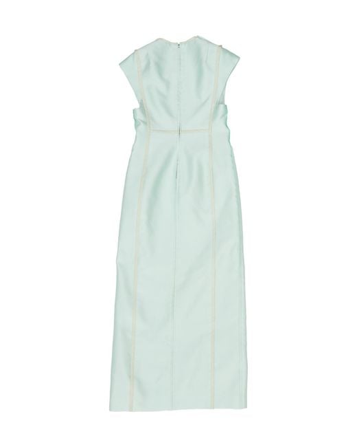 Jil Sander Green Sleeveless Maxi Dress