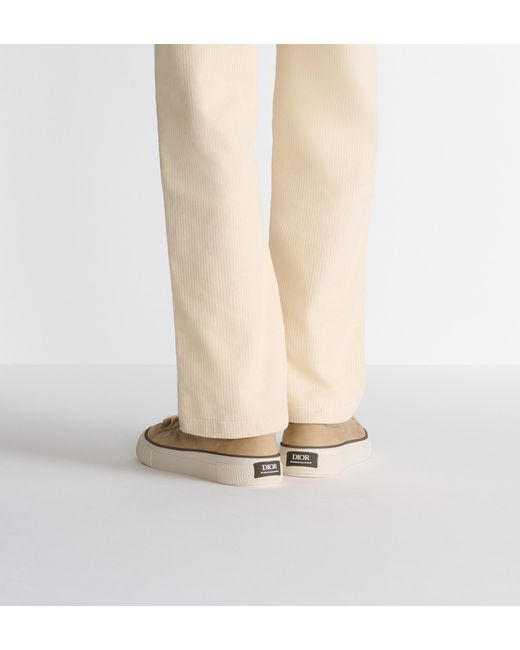 Dior Natural Monogram Lace-Up Low-Top Sneakers for men