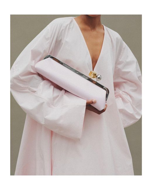 Jacquemus Pink The Salon Long Clutch Bag