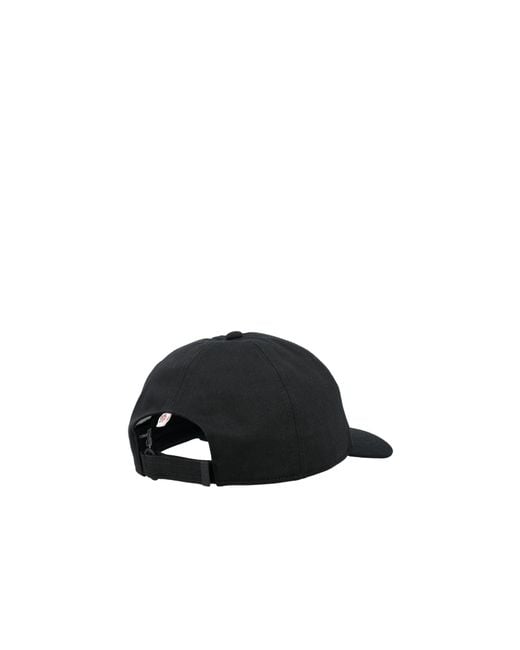 Moncler Black Curved-Rimmed Hat for men