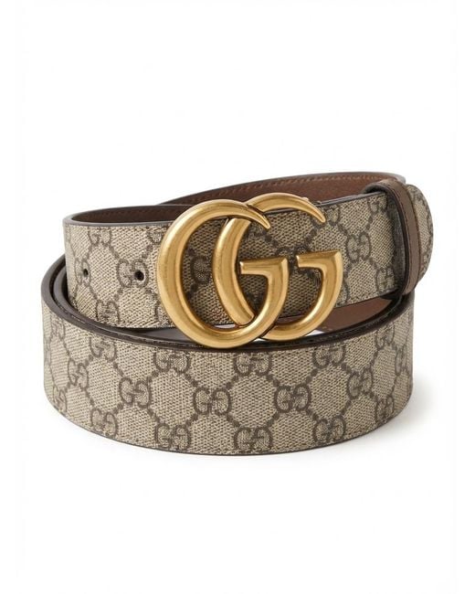 Gucci Brown Gg Marmont Reversible Belt for men