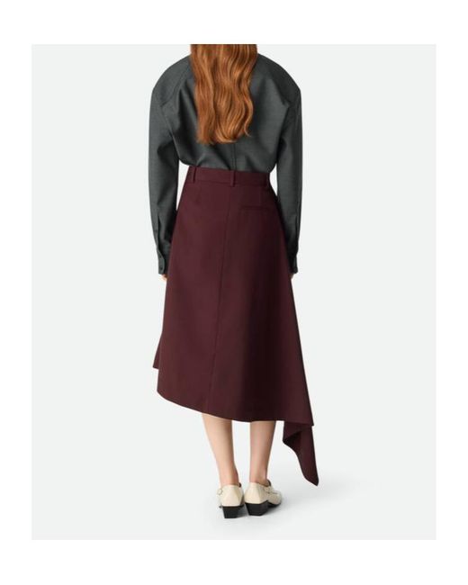 Bottega Veneta Red Sartorial Skirt