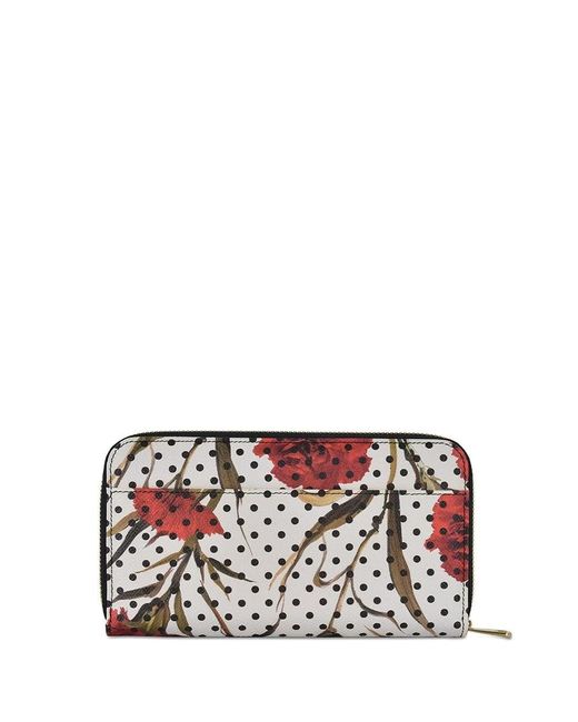 Dolce & Gabbana White Printed Wallet
