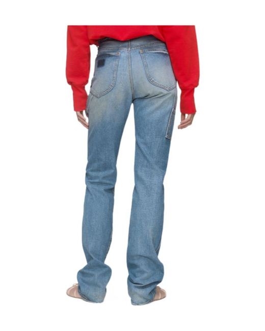 Maison Margiela Blue Straight-Leg Jeans