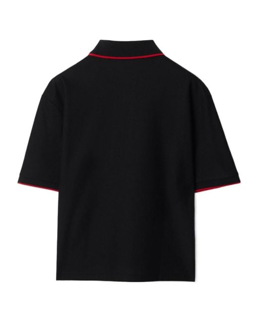 Burberry Black Polo Shirt
