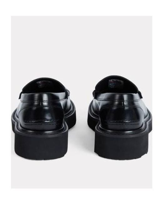 KENZO Black Logo Lettering Chunky Sole Loafer