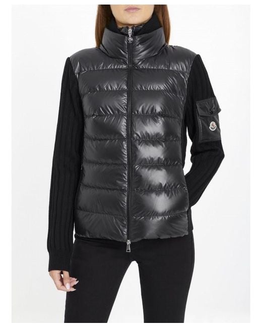 Moncler Black Long-Sleeved Cardigan