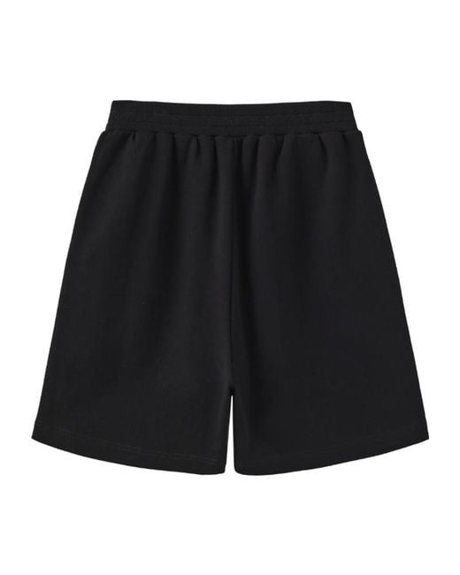 Marissa Chiara Black Elastic Waist Shorts for men