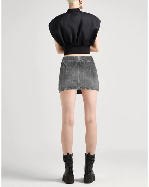 DIESEL Gray Colored Denim Half Skirt