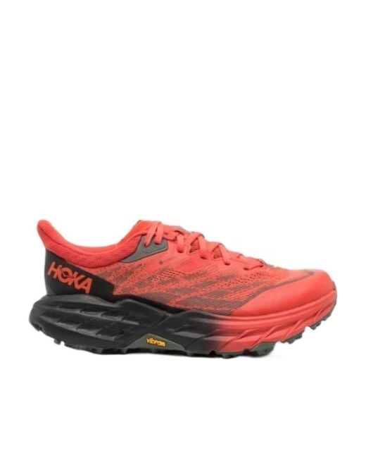 Hoka One One Red Speedgoat 5 Gtx Low-Top Sneakers for men