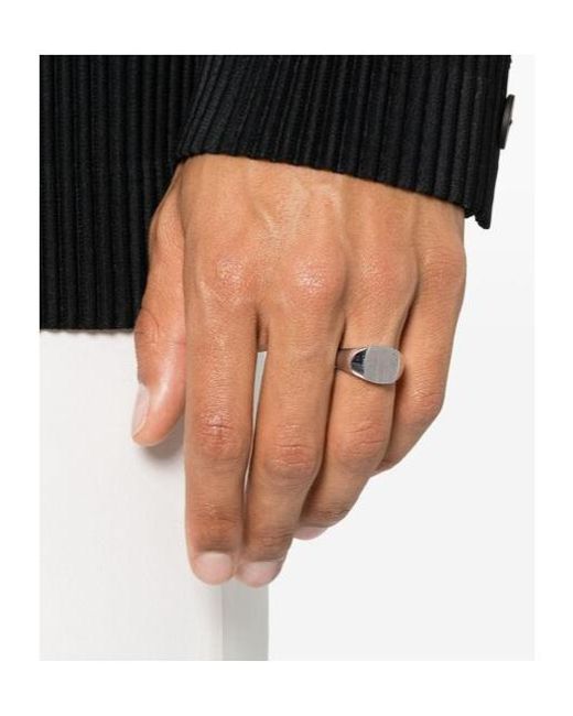 Tom Wood White Wide Ring for men