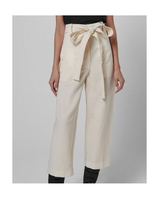 Moncler White Wide-Leg Casual Pants