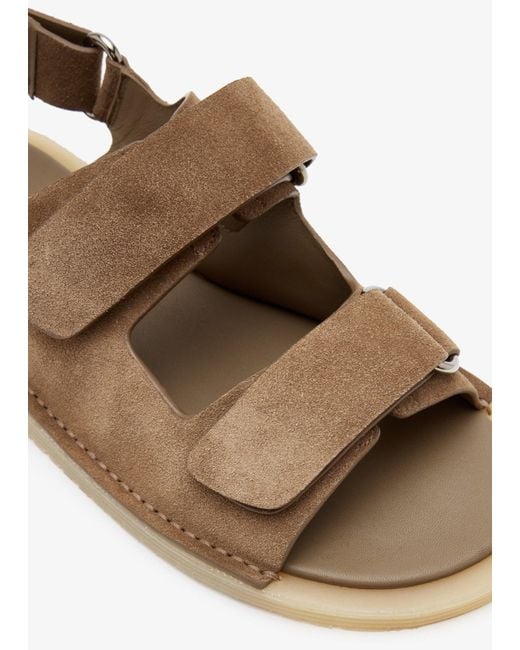 Dolce & Gabbana Brown Logo Plaque Sandals for men