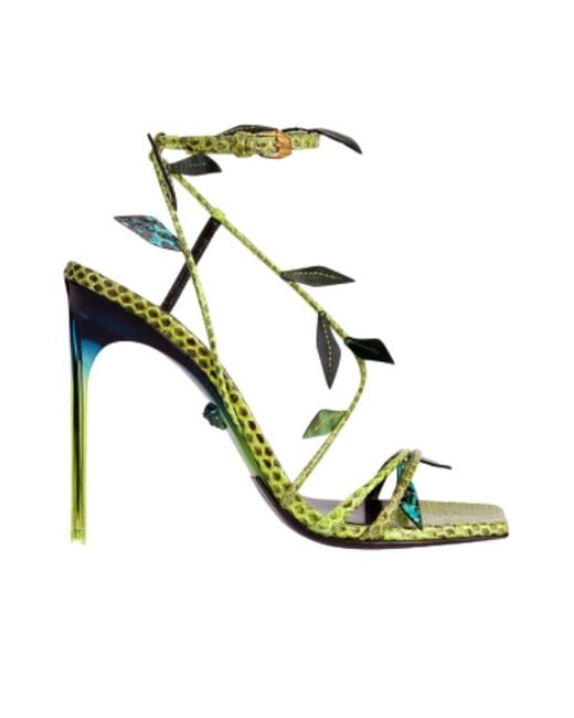 Versace Multicolor Open-Toed High-Heeled Sandals