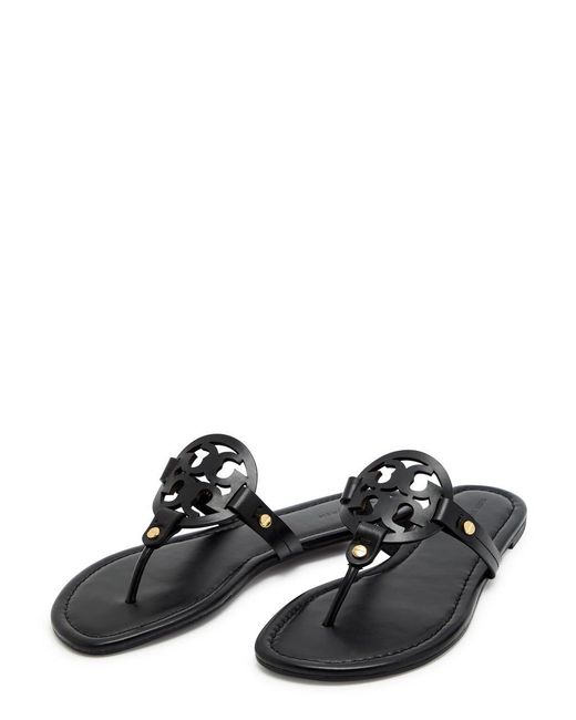 Tory Burch Brown Cutout Leather Sandals